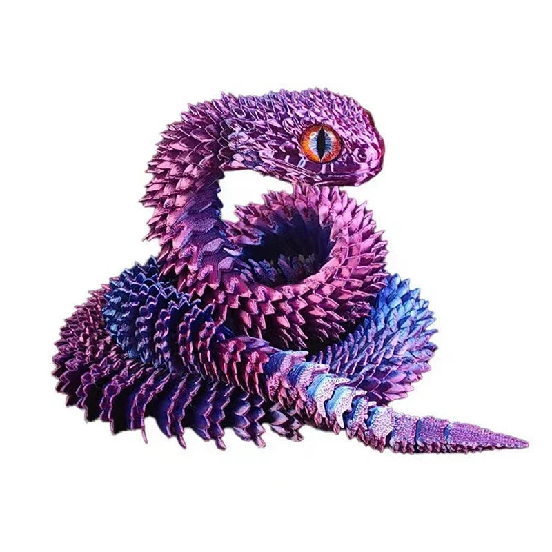 3D Printed Movable Joint Snake Fidget Toy
