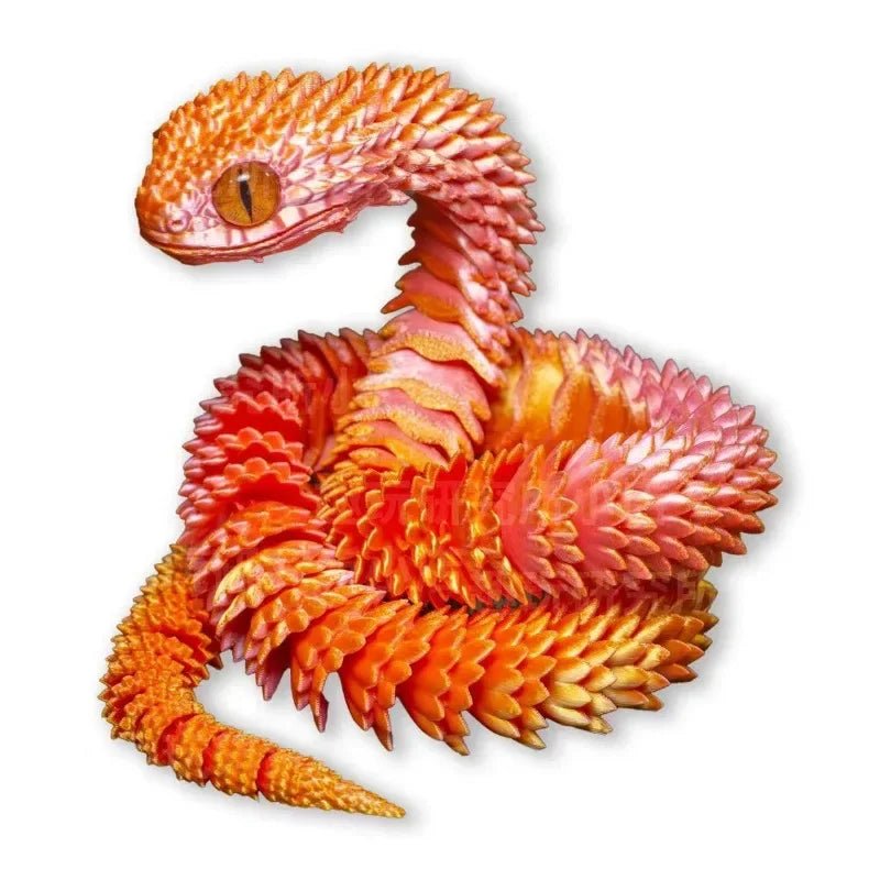 3D Printed Movable Joint Snake Fidget Toy - Fav Fidgets