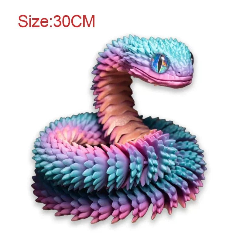 3D Printed Movable Joint Snake Fidget Toy - Fav Fidgets