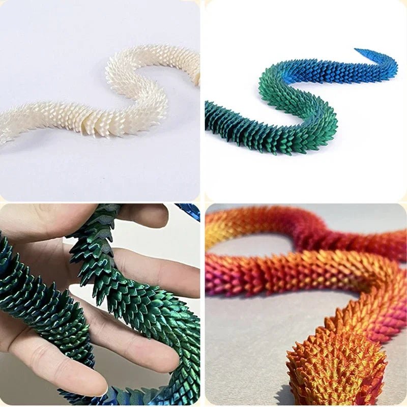 3D Printed Movable Joint Snake Fidget Toy - Fav Fidgets
