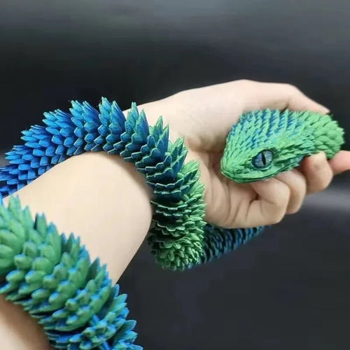 3D Printed Movable Joint Snake Fidget Toy - Fav Fidgets