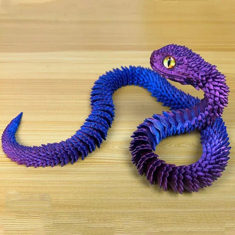 3D Printed Movable Joint Snake Fidget Toy - Fav Fidgets