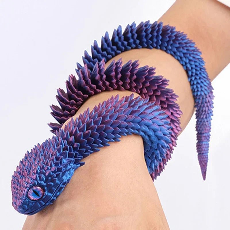 3D Printed Movable Joint Snake Fidget Toy - Fav Fidgets