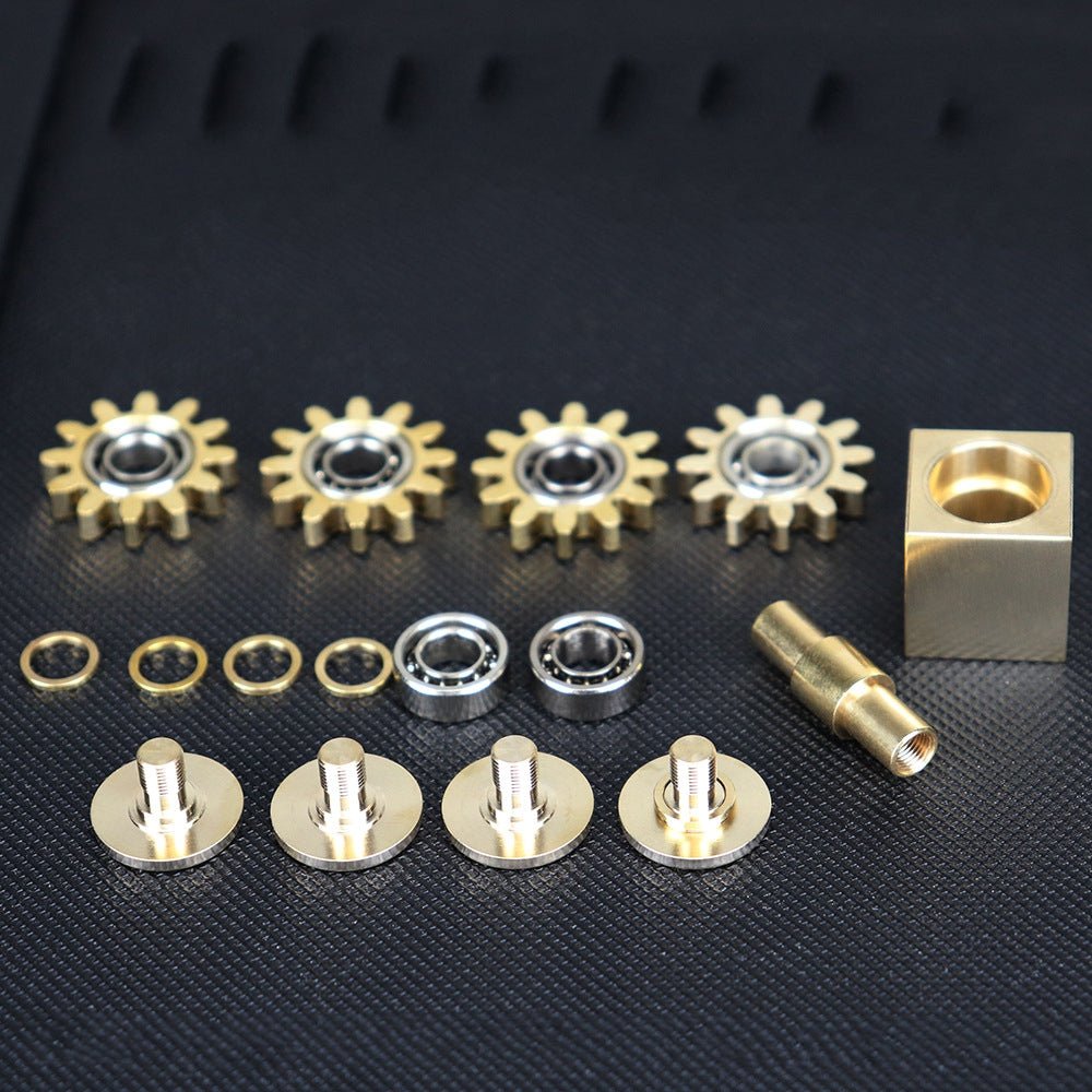 Brass Cube Gears Spinner - Fav Fidgets
