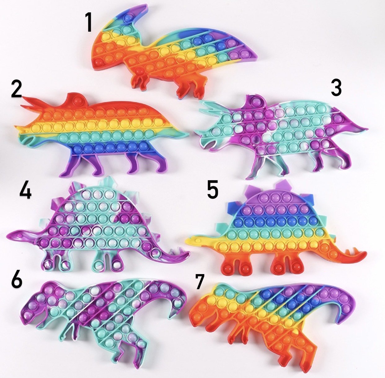 Jumbo Push Pop Fidget Toy - Fidget Sensory Toys - Dinosaurs - Fav Fidgets