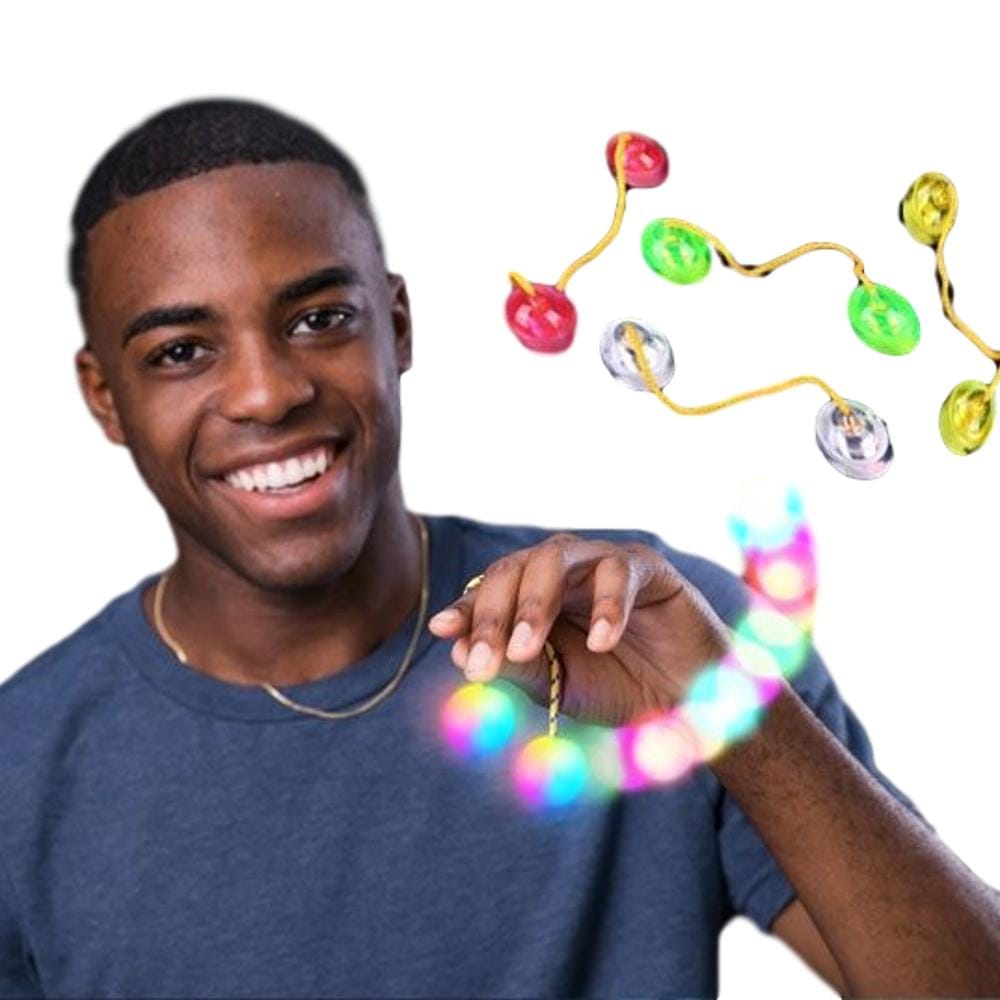 Light Up Nun Chucks Fidget Finger Yoyo - Fav Fidgets