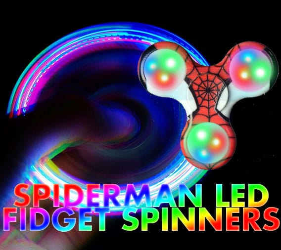 Light Up Pad Spider Fidget Finger Spinner - Fav Fidgets