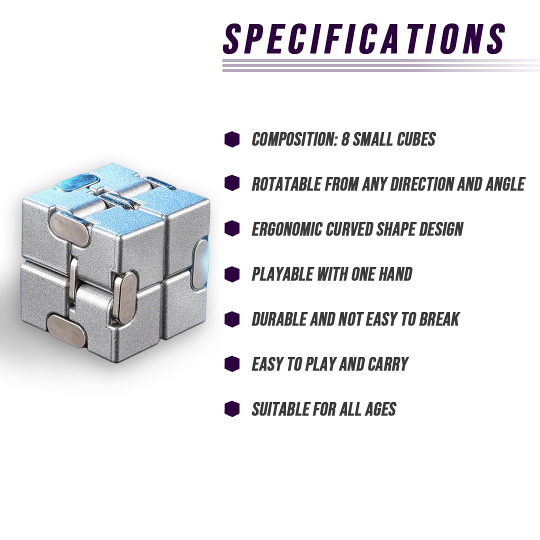 Metal Infinitive Cube - Fav Fidgets